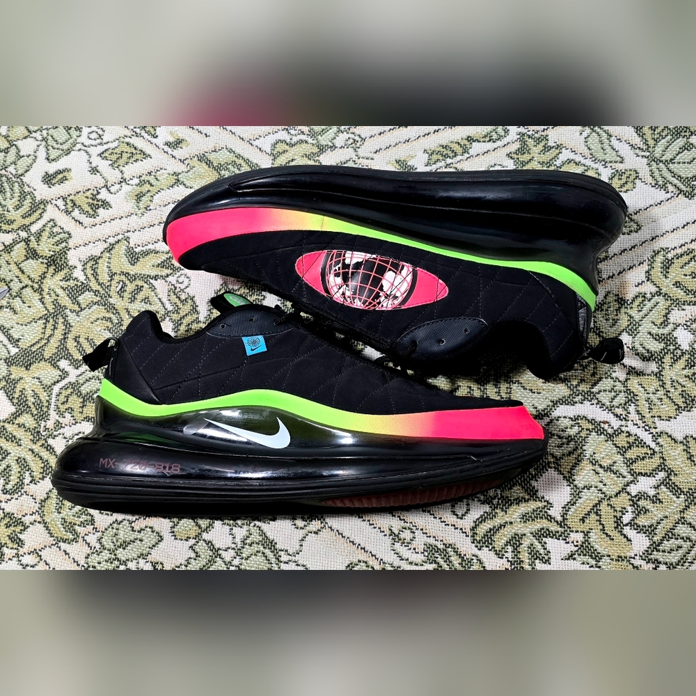 NIKE AIR MX 720-818 WORLDWIDE PACK BLACK GREEN CT1282-001 MENS SZ 12.5